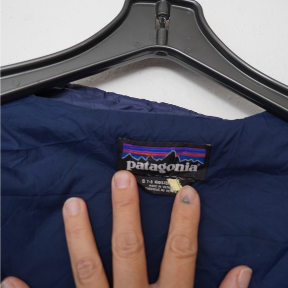 Patagonia Nano Puff Puffer Jacket Youth Kids Blue Brick Quilted S (7-8) *company - Picture 6 of 7